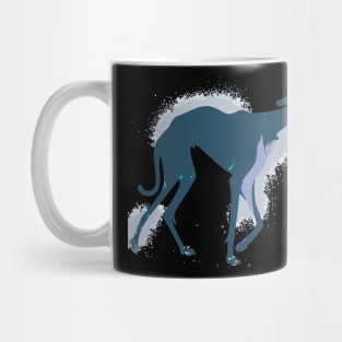 Greyhound Print Poster Art Mug